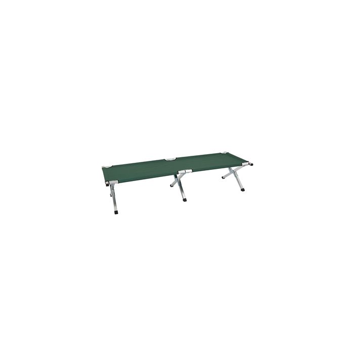 Letto da campo pieghevole in lega di alluminio verde Gima