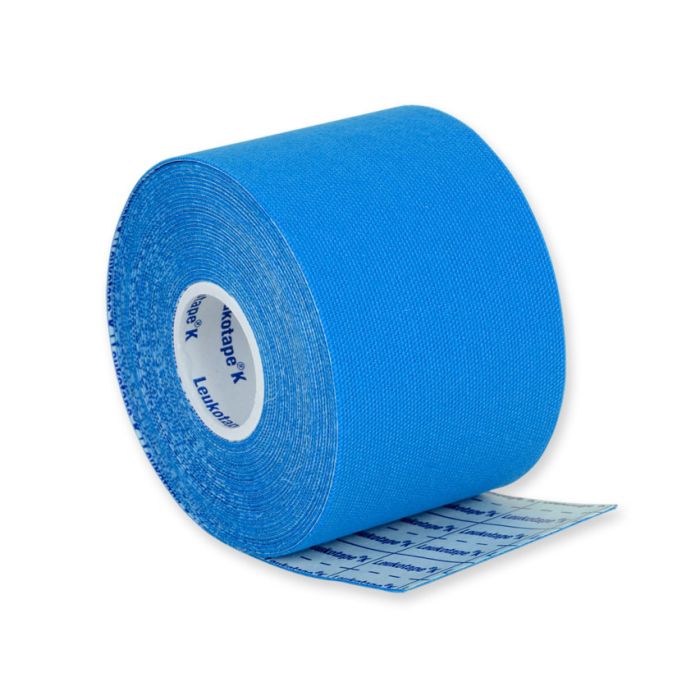 Leukotape K, tape per taping neuromuscolare bsn, 5x5 cm, colore blu, conf. 1 pezzo
