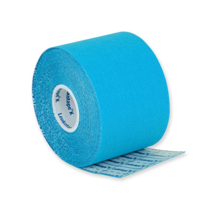 Leukotape K, tape per taping neuromuscolare bsn, 5x5 cm, colore azzurro, conf. 1 pezzo