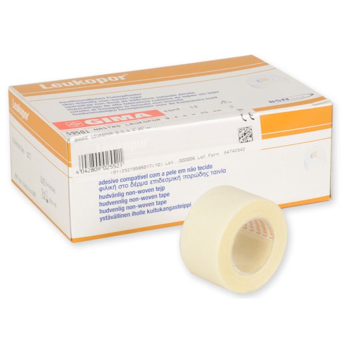 Nastro leukopor TNT 9,2m x 25mm conf.12 pezzi