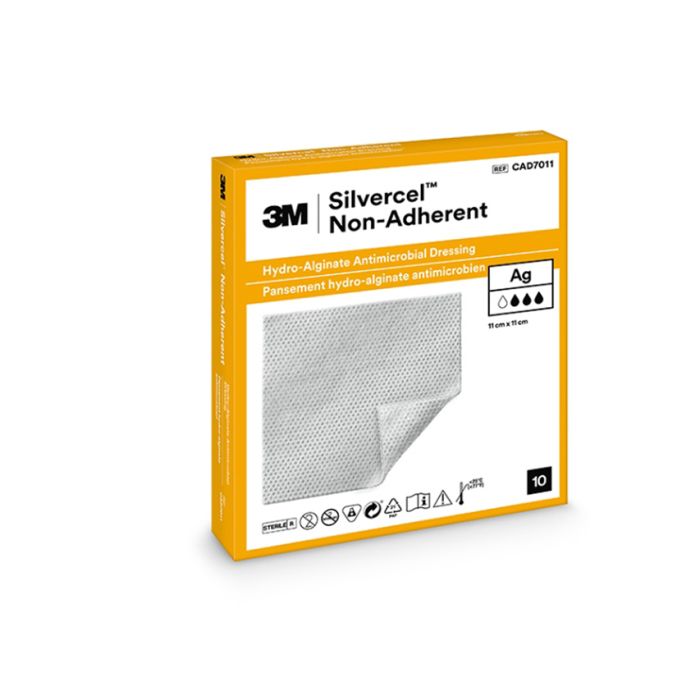 Medicazione antimicrobica in idroalginato con argento Silvercel 11x11 cm conf. 10 pz 3M