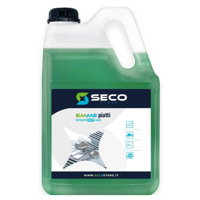 SECOSTORE EMME PIATTI detersivo per piatti a mano 5 litri 