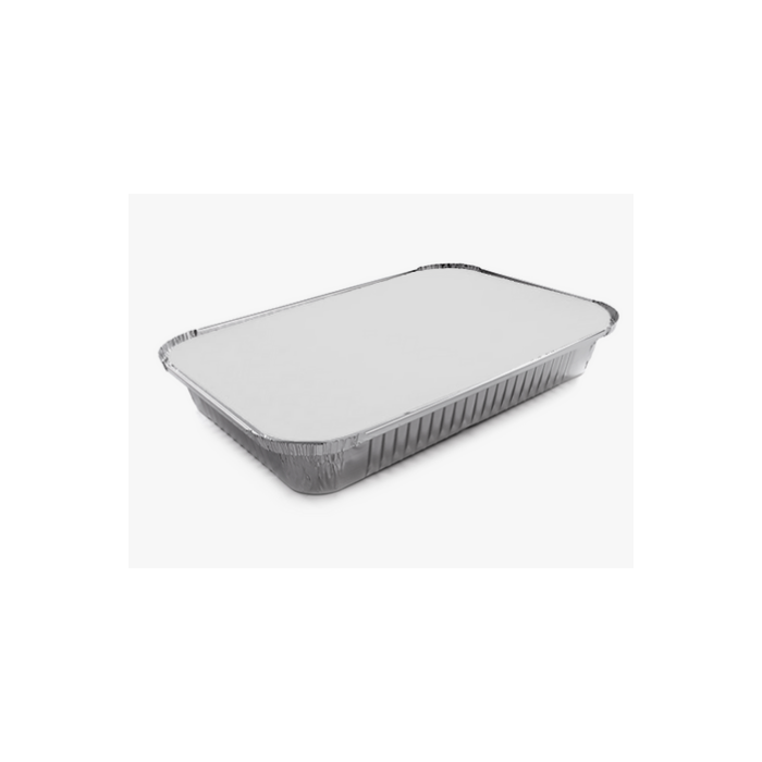 Vaschetta alluminio 8 Porz. con coperchio 25 pezzi  X2L