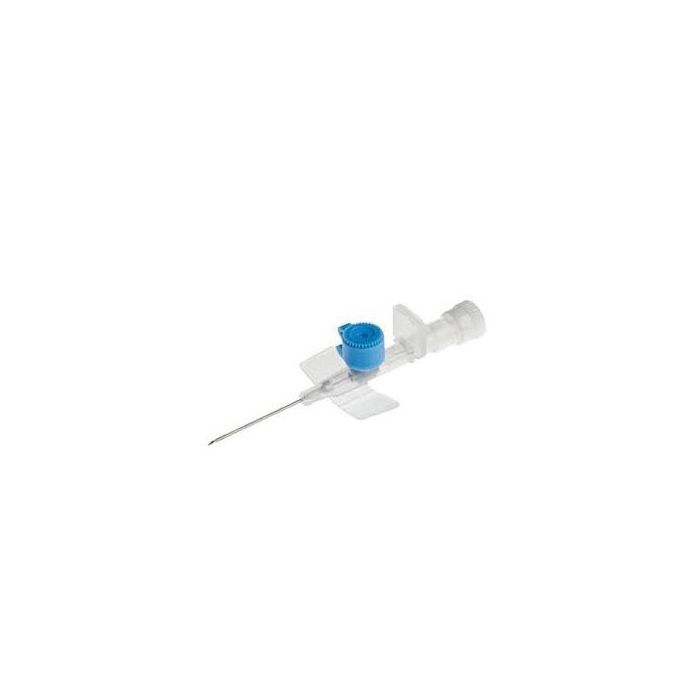 Delta Ven 2 Ago cannula azzurro a 2 vie con alette 22G x 25 mm - Deltamed