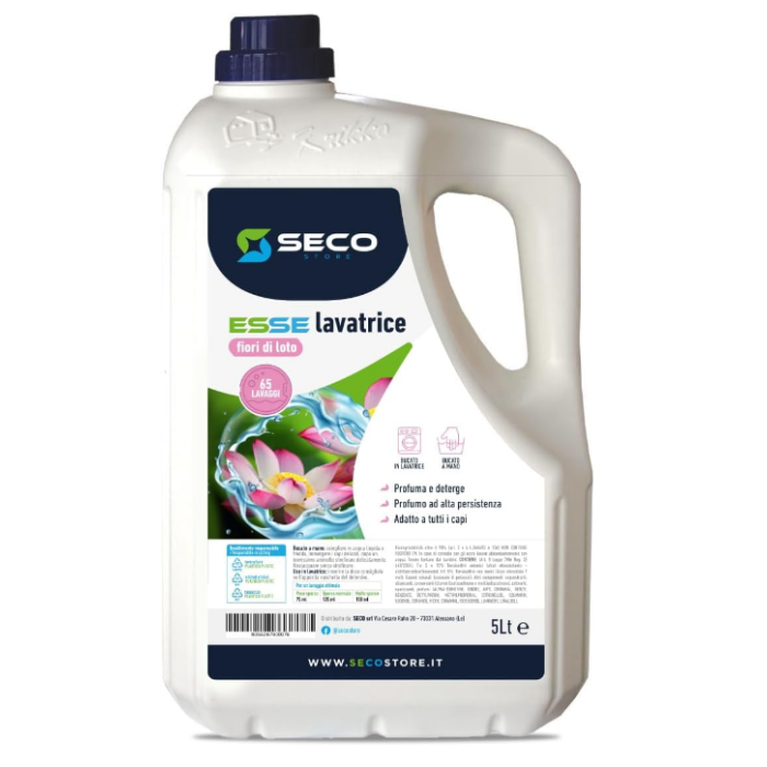 SECOSTORE ESSE LAVATRICE FIORI DI LOTO detersivo liquido per lavatrice 5 litri