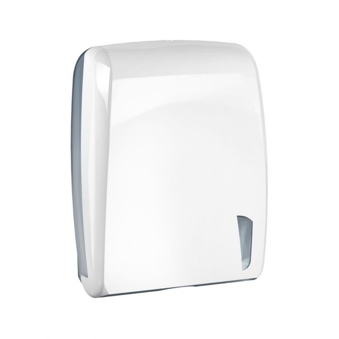 Dispenser carta asciugamani interfogliata bianco-41x14x32 cm-Mar Plast