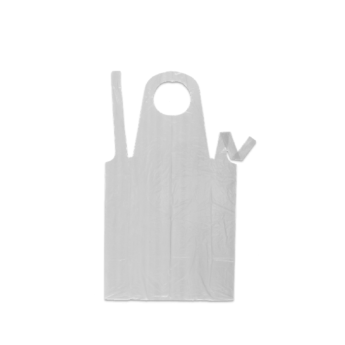 Rays Lifeguard Grembiule monouso in PE 40 micron bianco conf. 100 pezzi