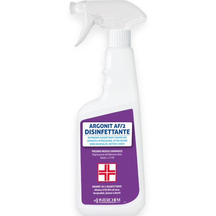 INTERCHEM ARGONIT AF/2 DISINFETTANTE disinfettante inodore per attrezzature attivo contro virus 750 ml