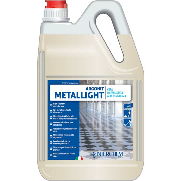 Cera per pavimenti metallizzata-Interchem argonit metallight-5 kg