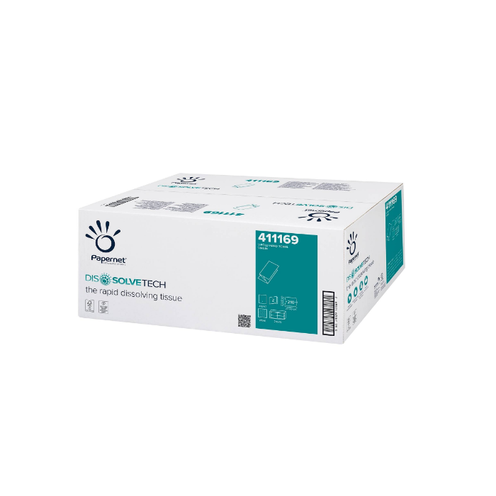 Papernet 411169 asciugamano piegato a V idrosolubile Dissolvetech 3150 pezzi