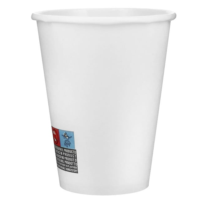 Bicchiere 350 cc cartoncino bianco 50 pezzi