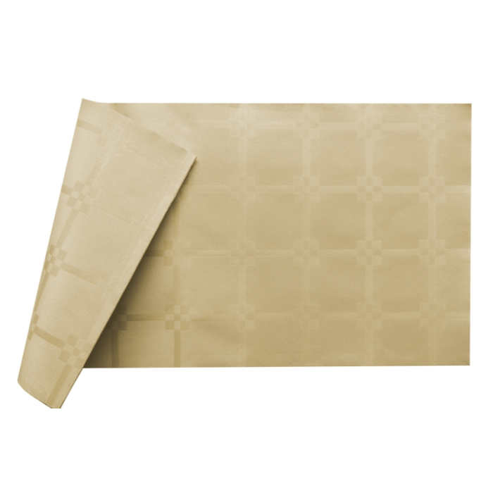 Tovaglia crema damascata 100 x 100 cm 150 pezzi