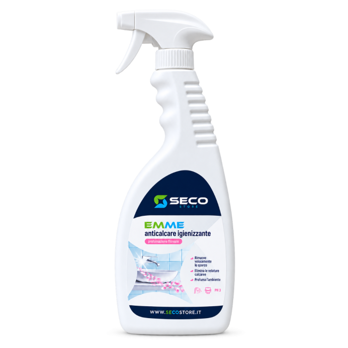 Secostore Emme Bagno Anticalcare Igienizzante - Detergente anticalcare Profumato 750 ml