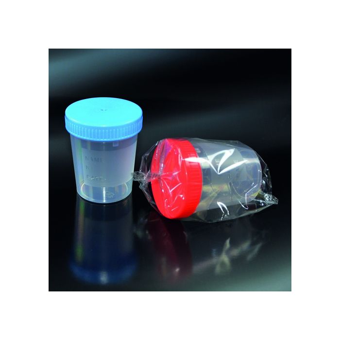 Contenitore 150 ml per urine asettico imbustato singolo confezione 250 pezzi
