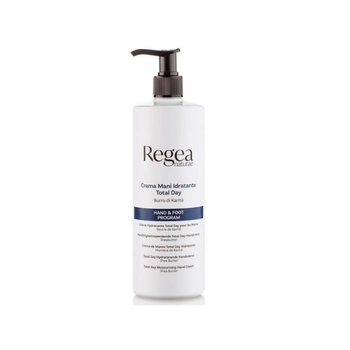 Crema mani idratante Total day con Burro di Karité ml 500 - Regea