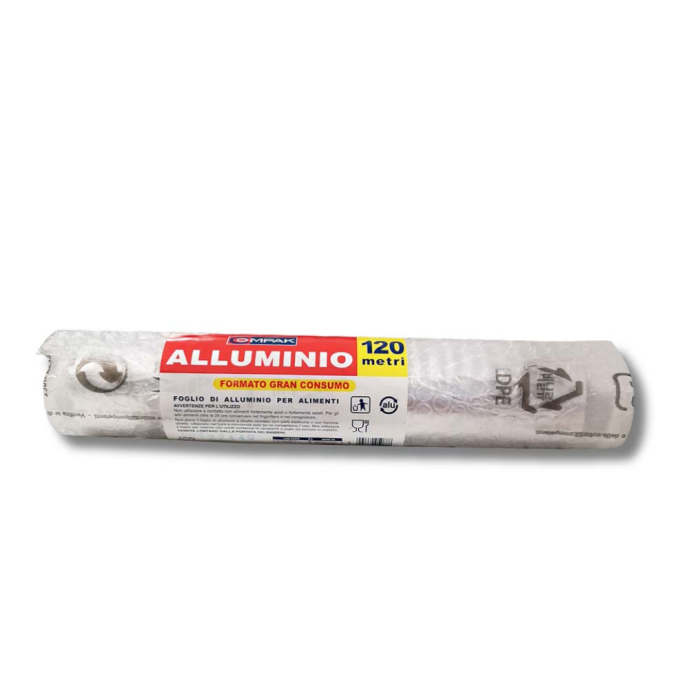 Alluminio a rotolo 120 metri altezza 29 cm