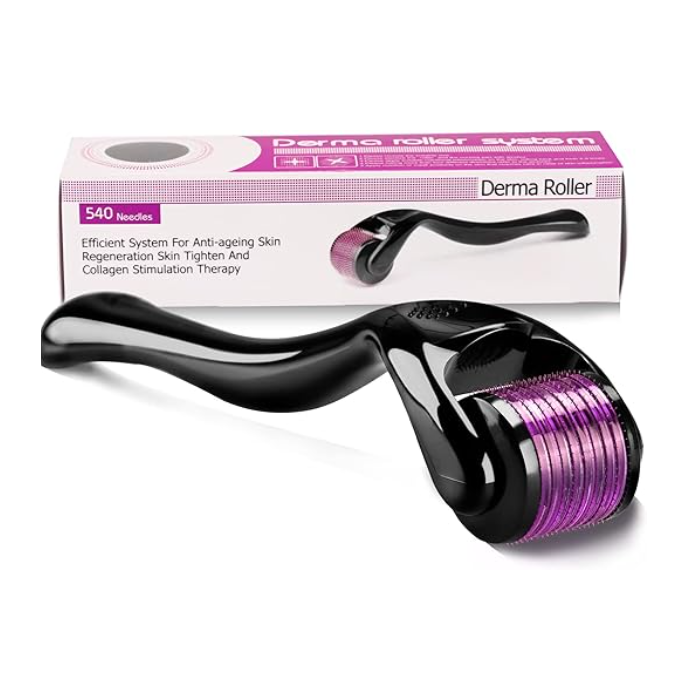 Dermaroller per Viso 0,75 mm 540 aghi in Titanio non sterile 