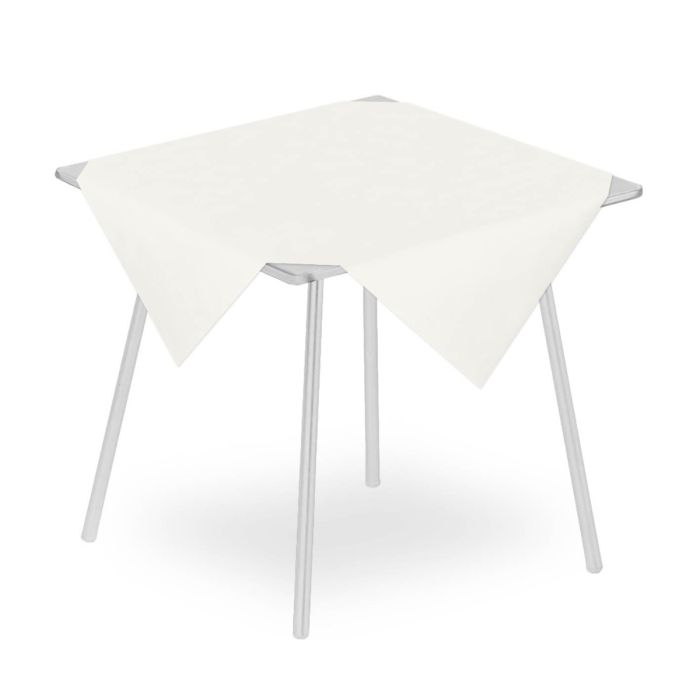 Tovaglia Airlaid PLUS Bianca 100 x 100 cm Effetto Tessuto Pack Service conf. 25 pezzi