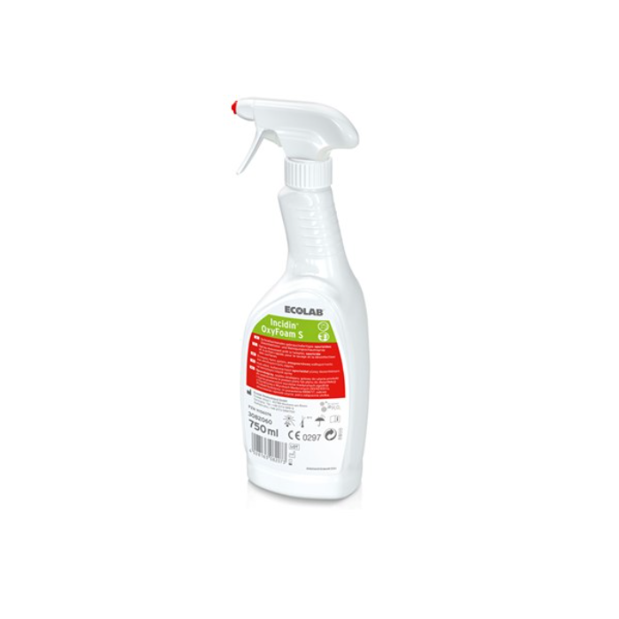 OXYFOAM S INCIDIN ECOLAB disinfettante per superfici conf. 6 flaconi da 750 ml