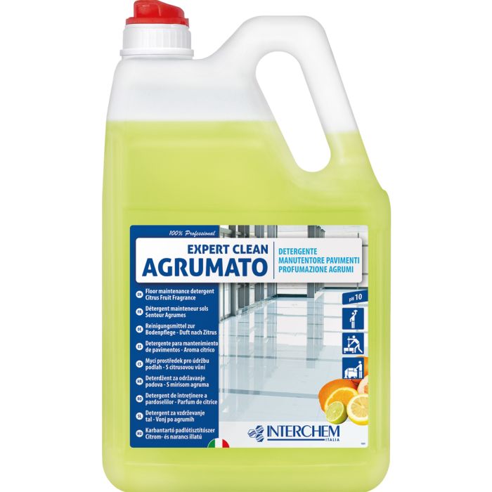 INTERCHEM EXPERT CLEAN AGRUMATO detergente profumato per pavimenti 5 litri