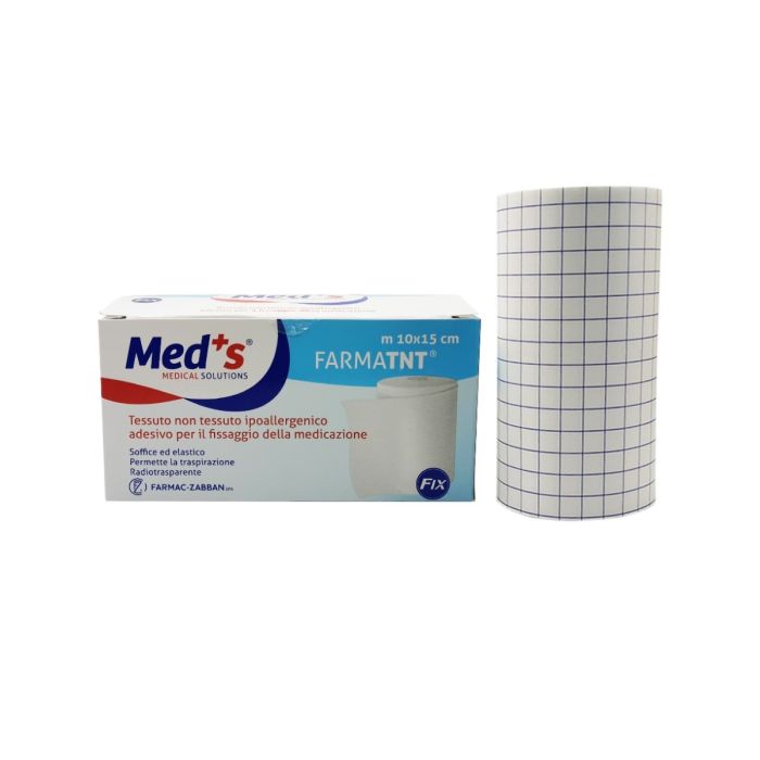 FARMATNT Cerotto Med's per fissaggio a rotolo in tnt estensibile 15 cm x 10 metri