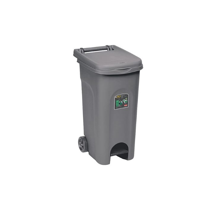 Pattumiera da esterno Urban Eco a pedale-80 lt-Vari colori