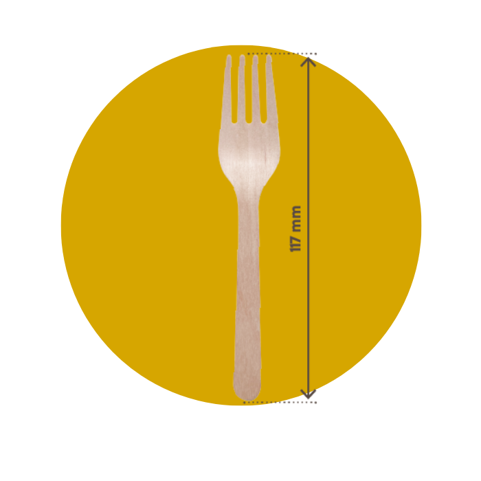 Forchetta in legno 12 cm pz 100