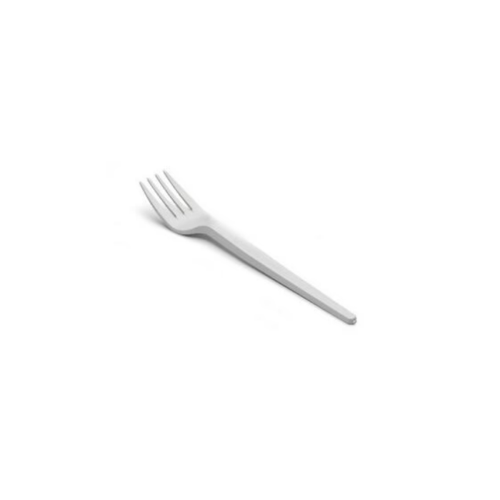 Dopla Forchetta in plastica bianca riutilizzabile in confezione da 20 pezzi