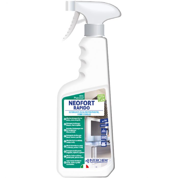 INTERCHEM NEOFORT RAPIDO detergente alcalino per forni e piastre 750 ml