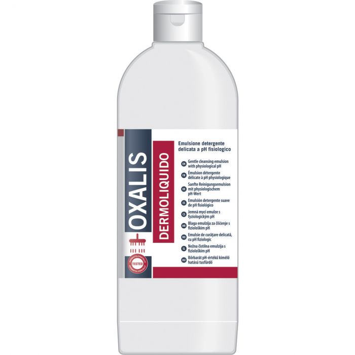 Interchem Oxalis Dermoliquido 4 in 1 sapone, shampoo, bagnoschiuma, igiene intima 1 litro