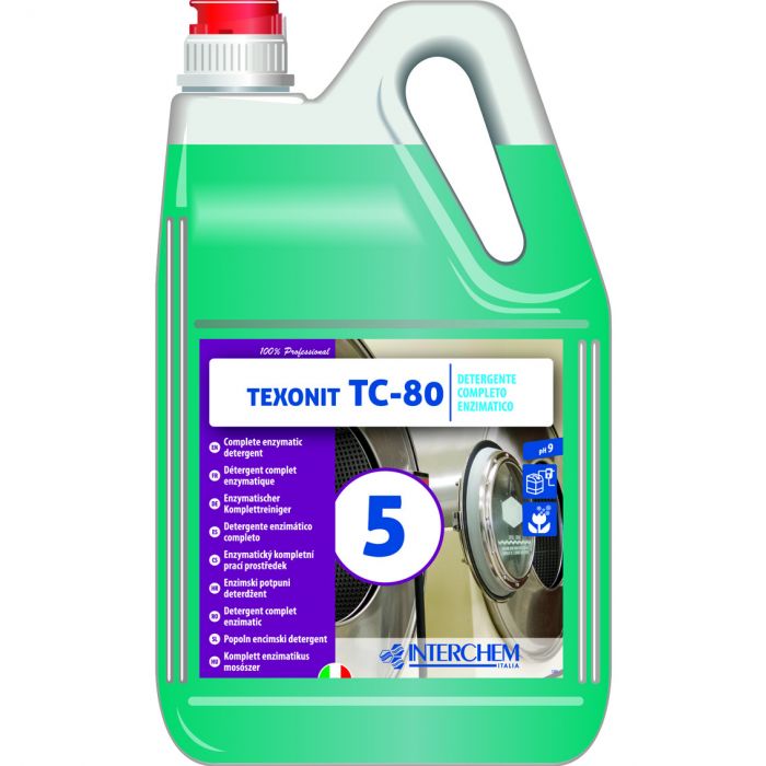 Detergente lavatrice enzimatico concentrato-Interchem Texonit TC-80-5 kg