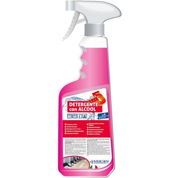 Interchem Uni 5 detergente con alcool 750 ml 