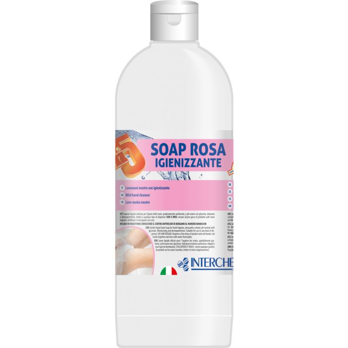 INTERCHEM UNI5 SOAP ROSA IGIENIZZANTE  sapone liquido per le mani con igienizzante 1 litro