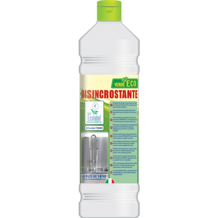 INTERCHEM VERDE ECO DISINCROSTANTE disincrostante per superfici biodegradabile 1 litro