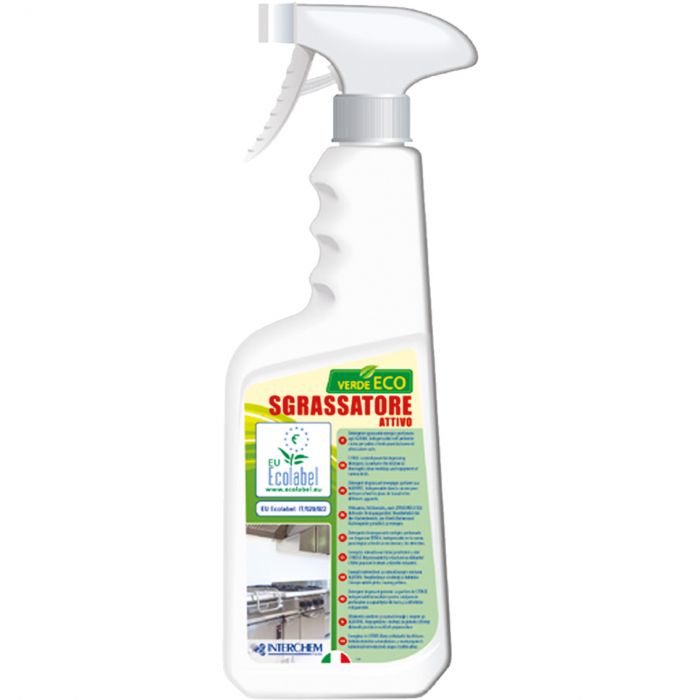 INTERCHEM VERDE ECO SGRASSATORE Sgrassatore energico agli agrumi biodegradabile 750 ml