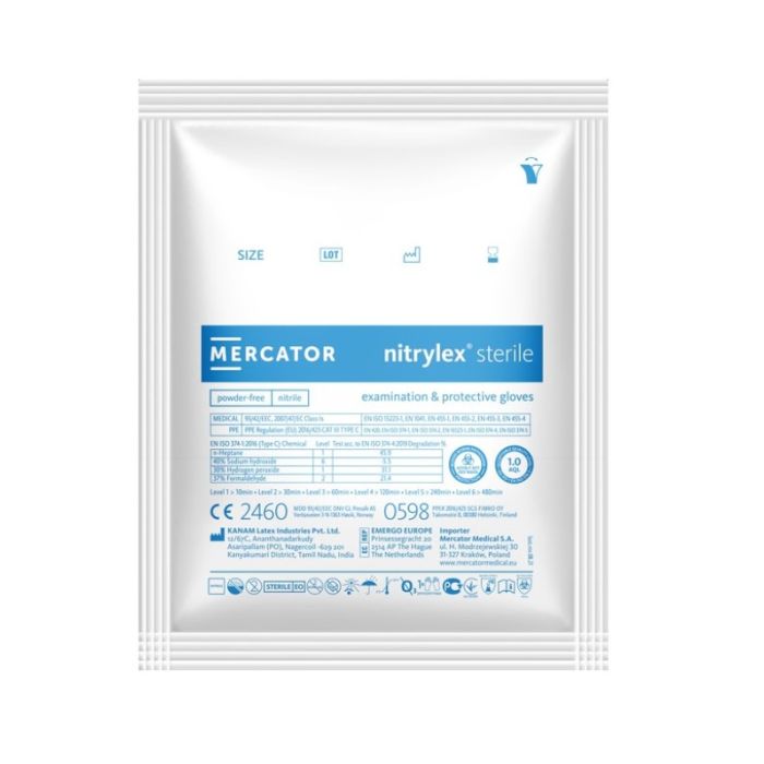 PVS Guanti in nitrile sterili Large conf. singola