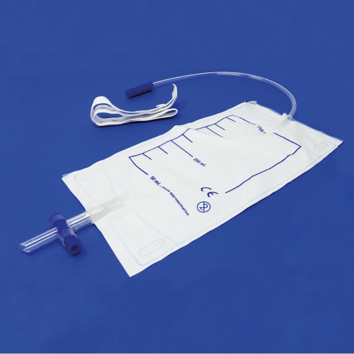 Sacche urina da gamba 750 ml tubo da 35 cm e rubinetto 10 pezzi-Gardening