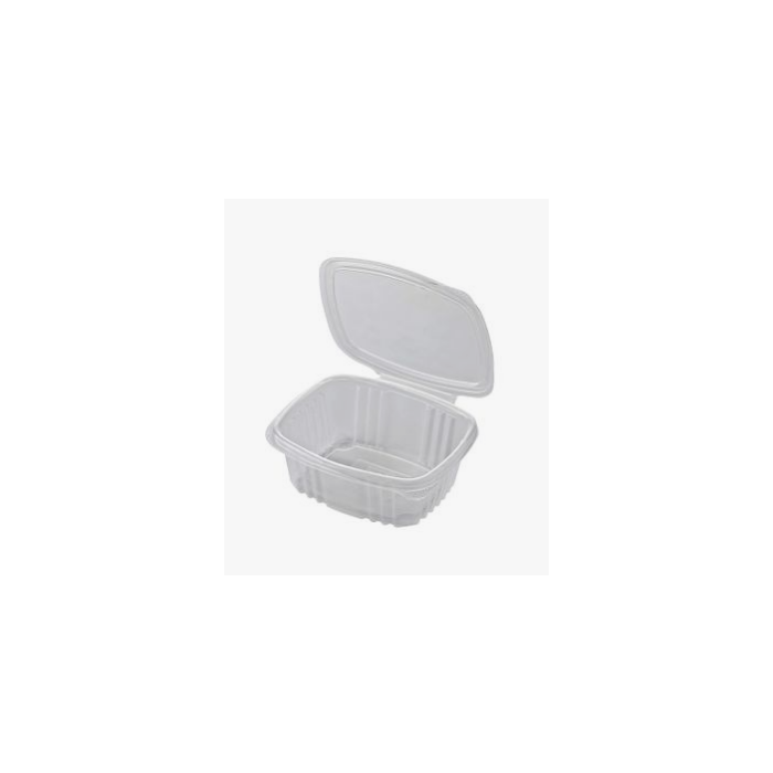Vaschetta in Polipropilene trasparente 370ML con coperchio incernierato pz 50