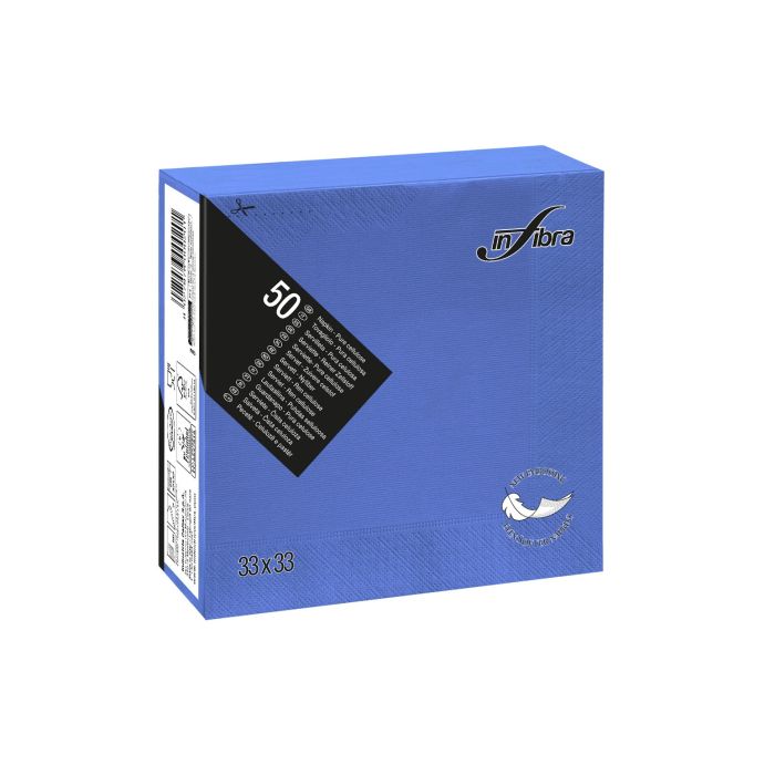 Infibra tovagliolo 33x33 blu 50 pezzi