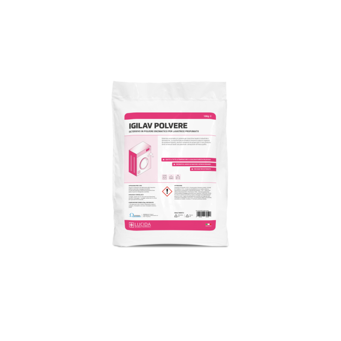 Detersivo per lavatrice in polvere enzimatico profumato 10 kg - IGILAV POLVERE