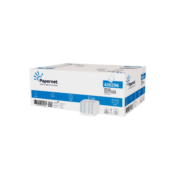 Papernet 420296 Carta Igienica Interfogliata 2 veli pura cellulosa conf. 8560