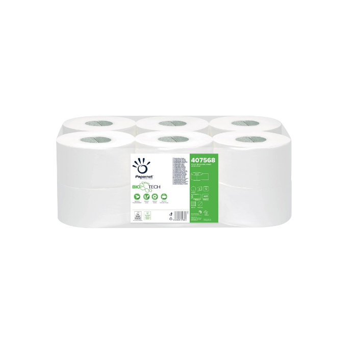 Papernet carta igienica disgorgante mini jumbo Bio tech conf. 12 rotoli