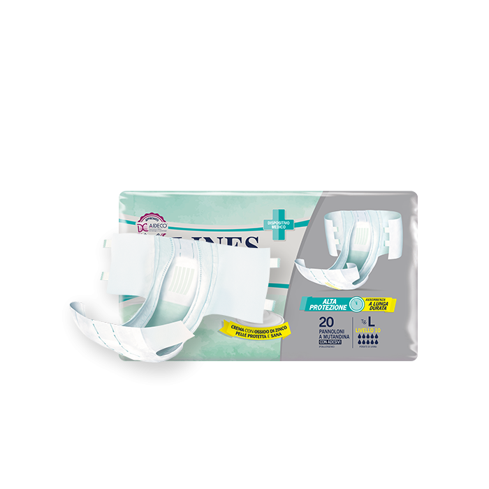 Lines Specialist pannolone mutandina Derma Protection livello 10 taglia XL 20 pezzi