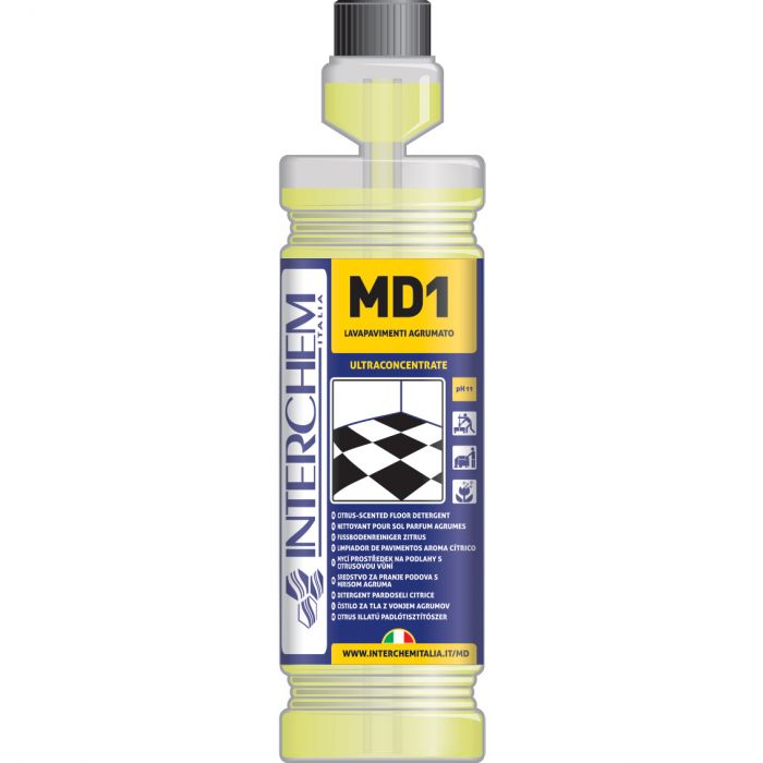 Detergente pavimenti superconcentrato-Interchem MD pavimenti-1 litro 