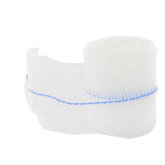 Garza Cotone a rotolo X-Ray 5m x 1,25cm Nastro con solfato di bario conf. 24 pz