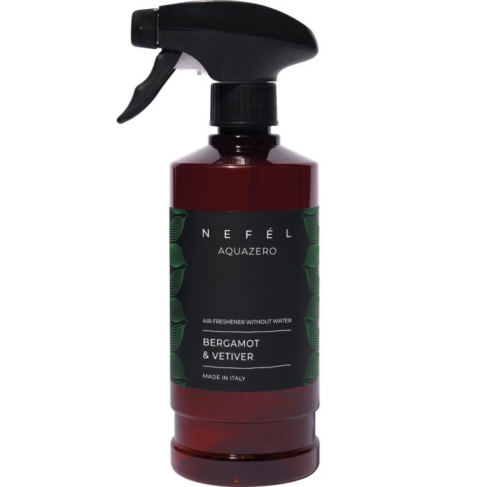 NefÉl aquazero bergamot & vetiver deodorante per ambienti 480 ml - Interchem 