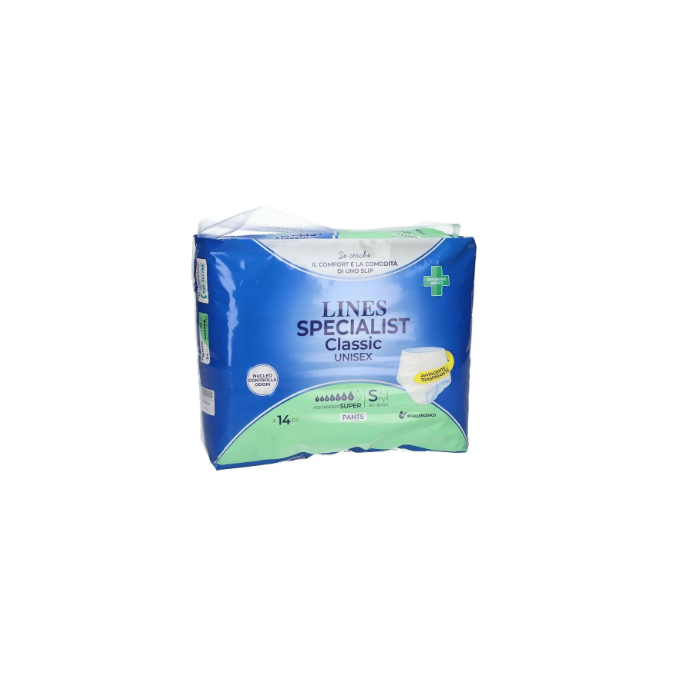Lines specialist pannolone Pants unisex Super taglia S conf. 14 pezzi