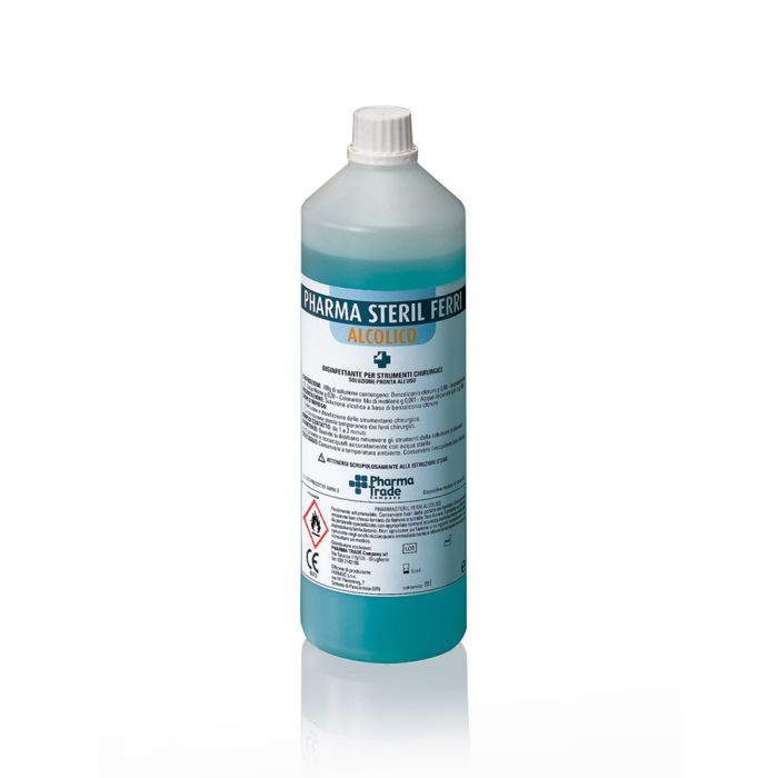 Disinfettante per ferri e strumenti chirurgici alcolico 1 litro-Pharmasteril ferri alcolico 