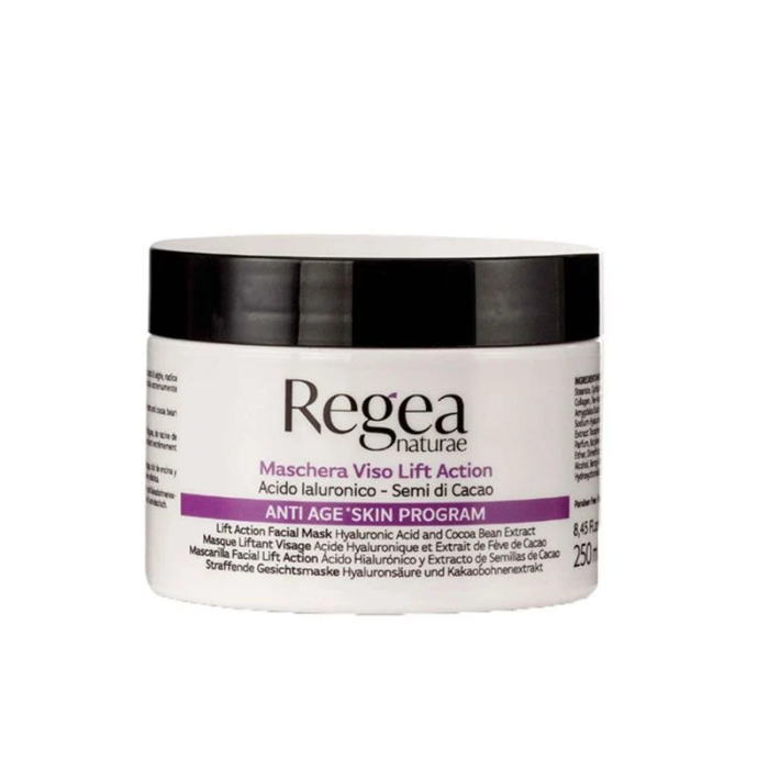 Maschera viso lift action acido ialuronico e semi di cacao ml 250 - Regea