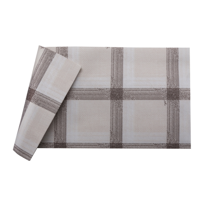 Infibra tovaglia carta scozzese greige/nocciola 100 x 100 cm 50 pezzi